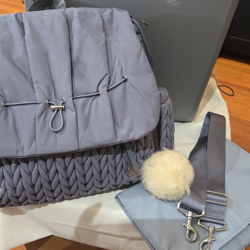 Happ Brand Diaper Bag Blue Ash Color